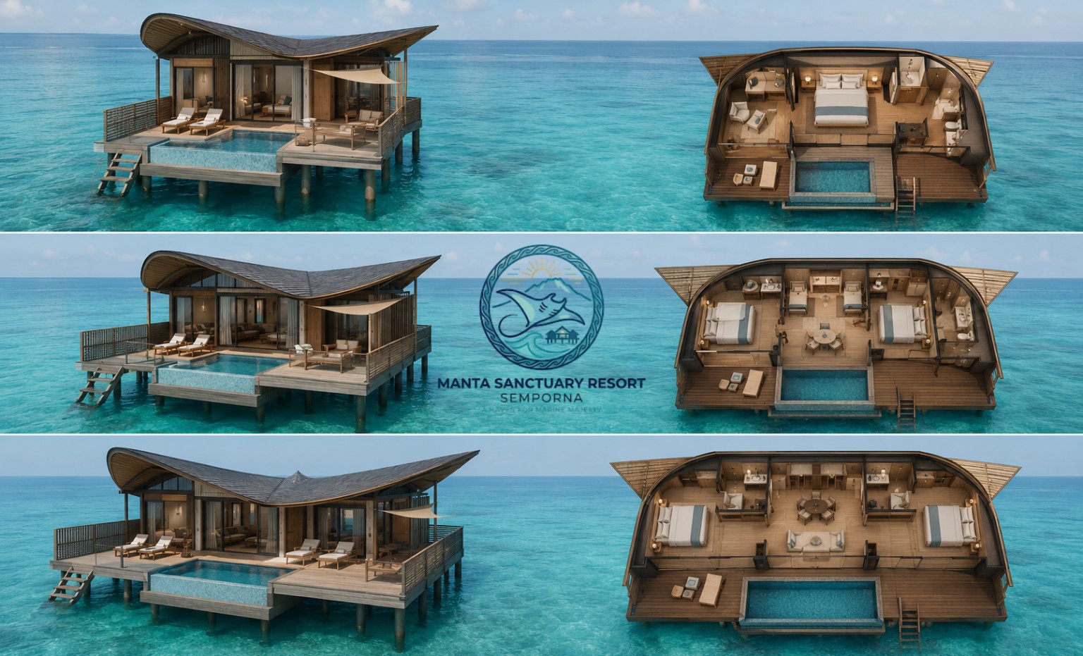 Private-pool chalet collection for couples and families